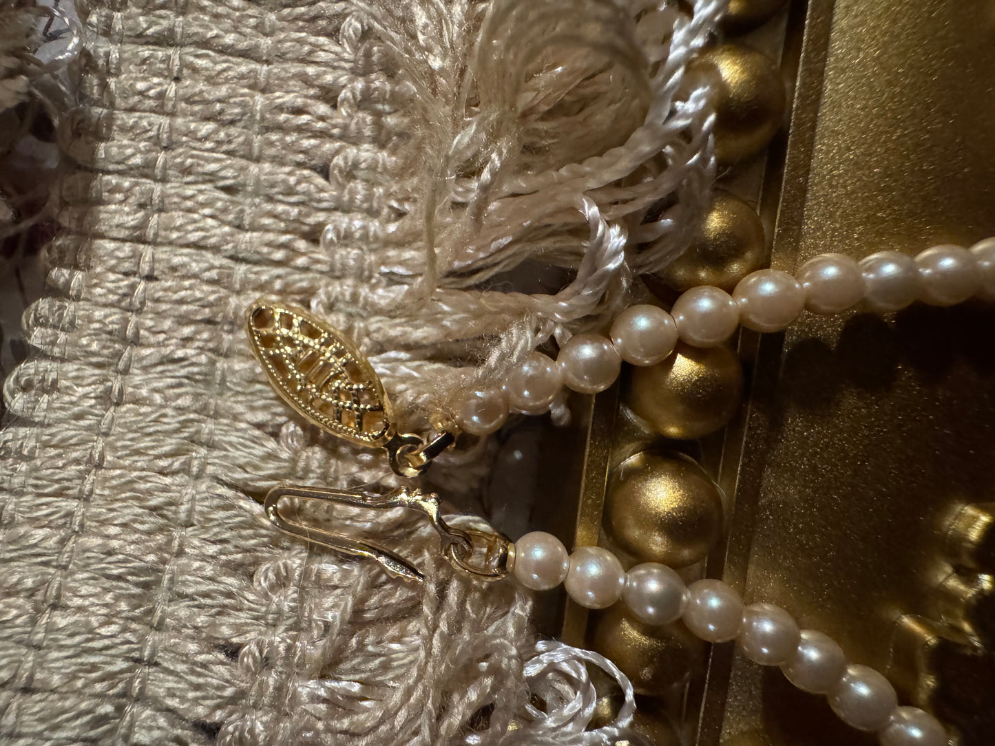Vintage 24" Graduated Faux Pearl Necklace