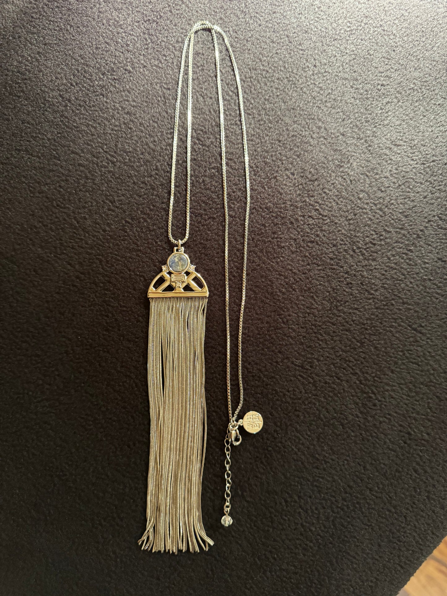 Signed White House Black Market 32" Tassel Pendant Necklace