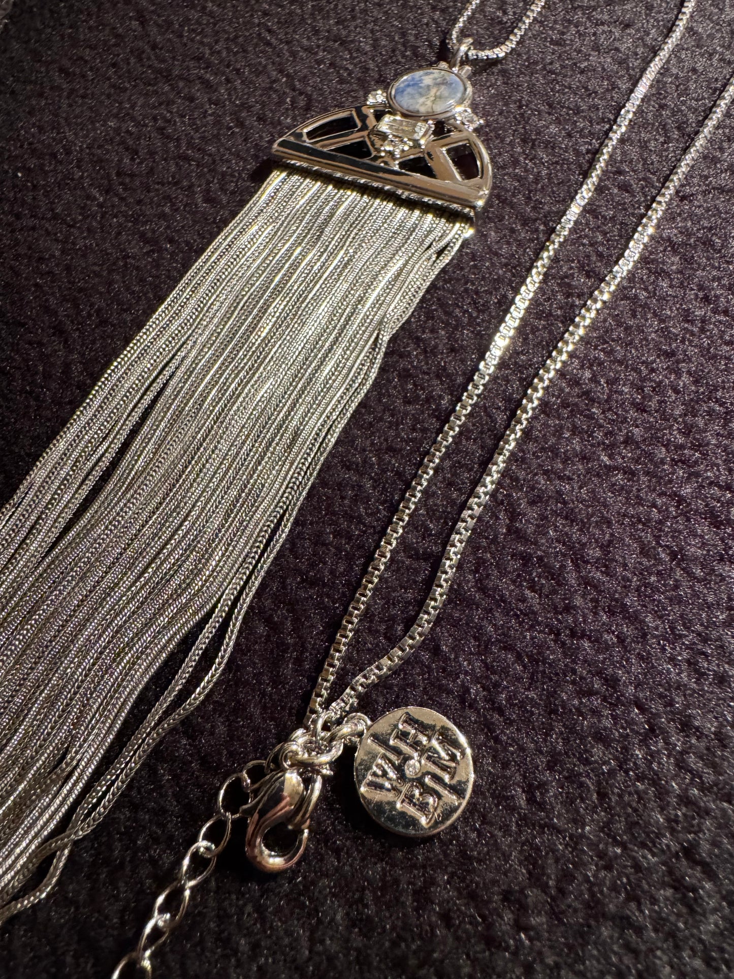 Signed White House Black Market 32" Tassel Pendant Necklace