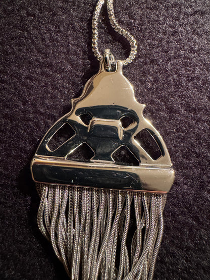 Signed White House Black Market 32" Tassel Pendant Necklace