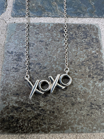 Vintage Tiffany & Co. Paloma Picasso Sterling Silver "XOXO" Graffiti Necklace