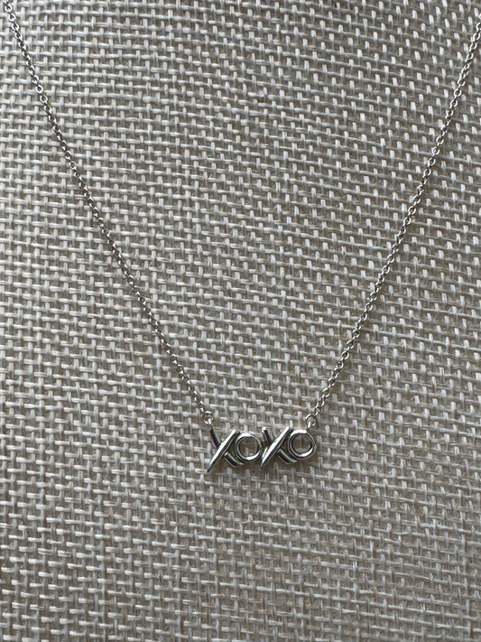 Vintage Tiffany & Co. Paloma Picasso Sterling Silver "XOXO" Graffiti Necklace