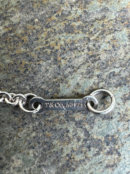 Authentic Tiffany & Co. Paloma Picasso Sterling Silver Graffiti "Love" Bracelet