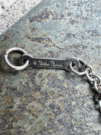 Authentic Tiffany & Co. Paloma Picasso Sterling Silver Graffiti "Love" Bracelet