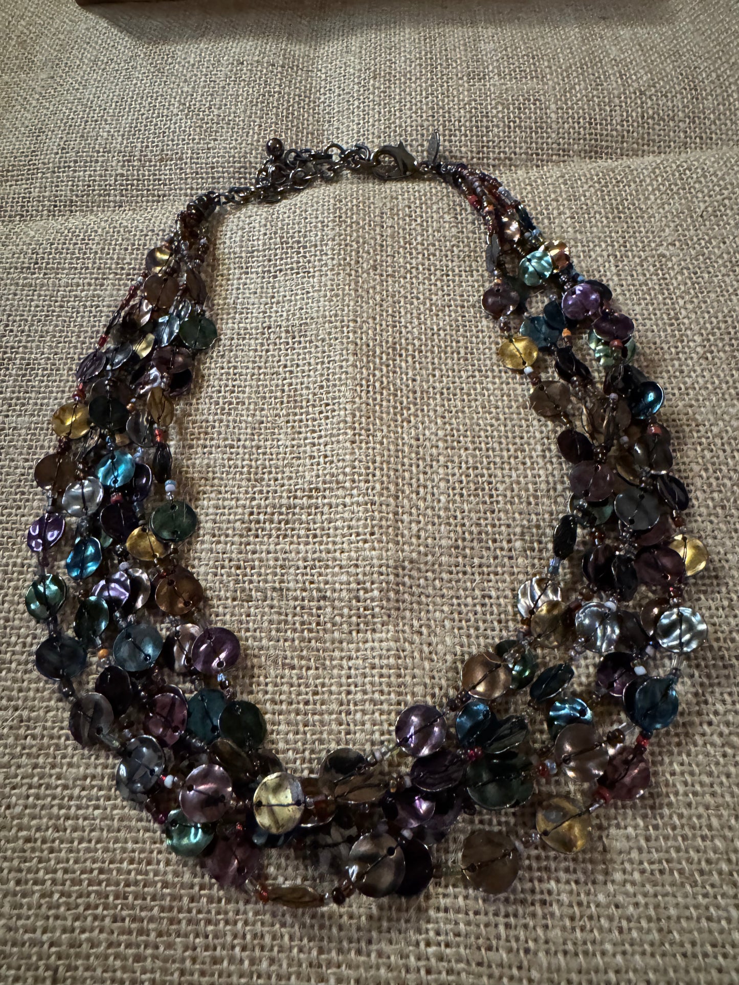 Vintage Chico’s 20" Multi-Strand Bib Necklace