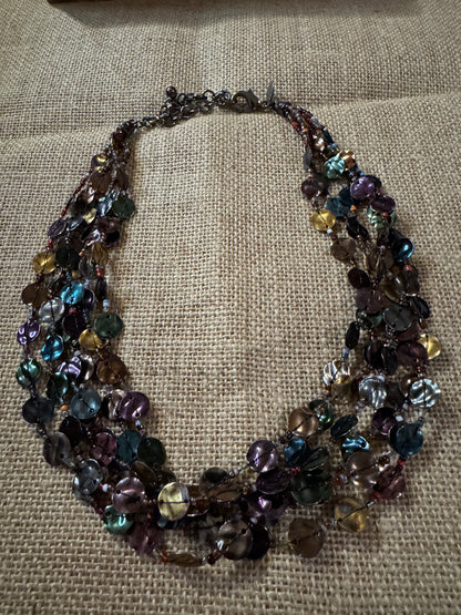 Vintage Chico’s 20" Multi-Strand Bib Necklace