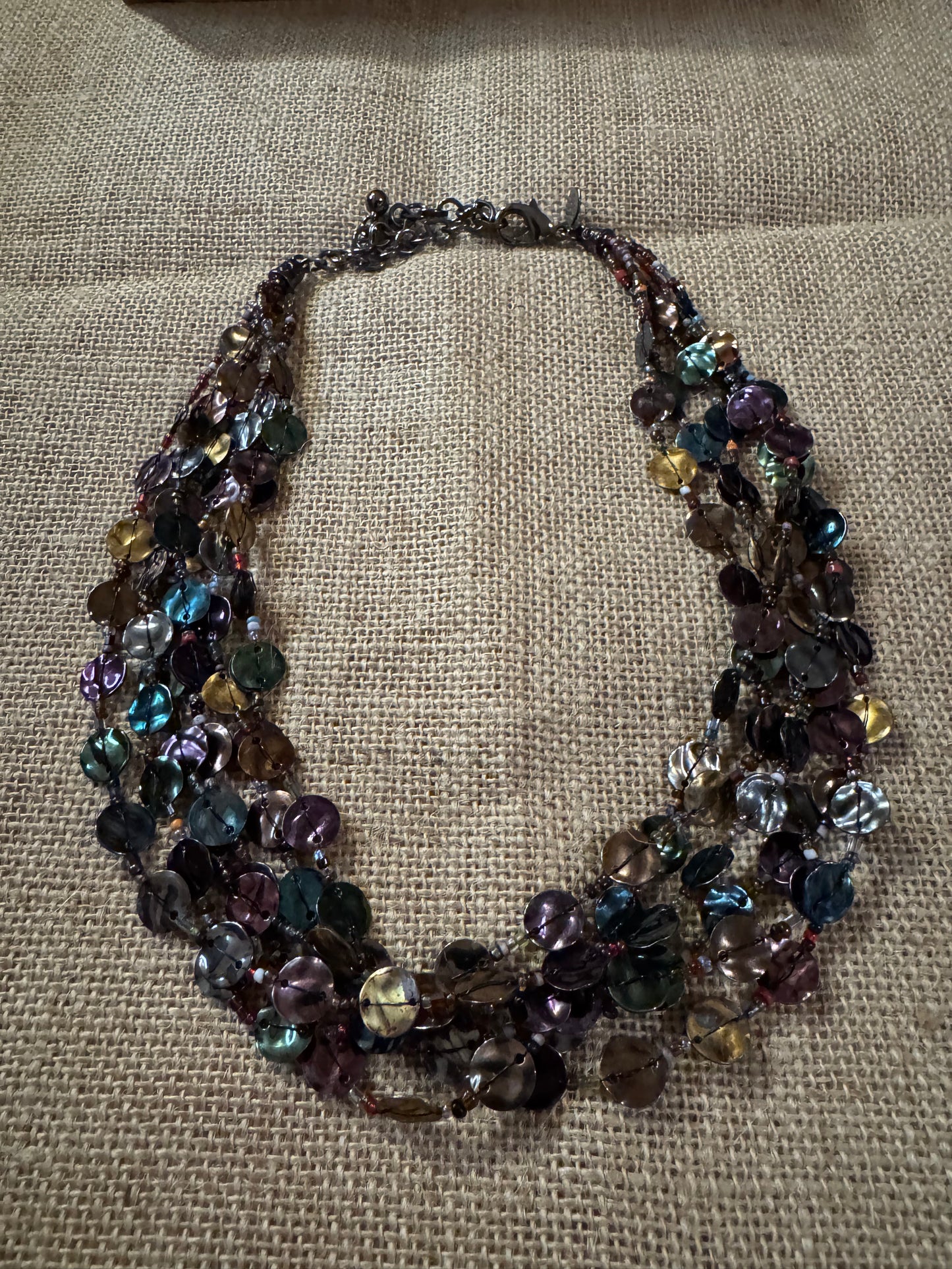 Vintage Chico’s 20" Multi-Strand Bib Necklace