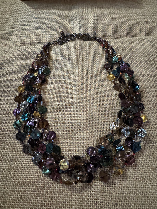 Vintage Chico’s 20" Multi-Strand Bib Necklace