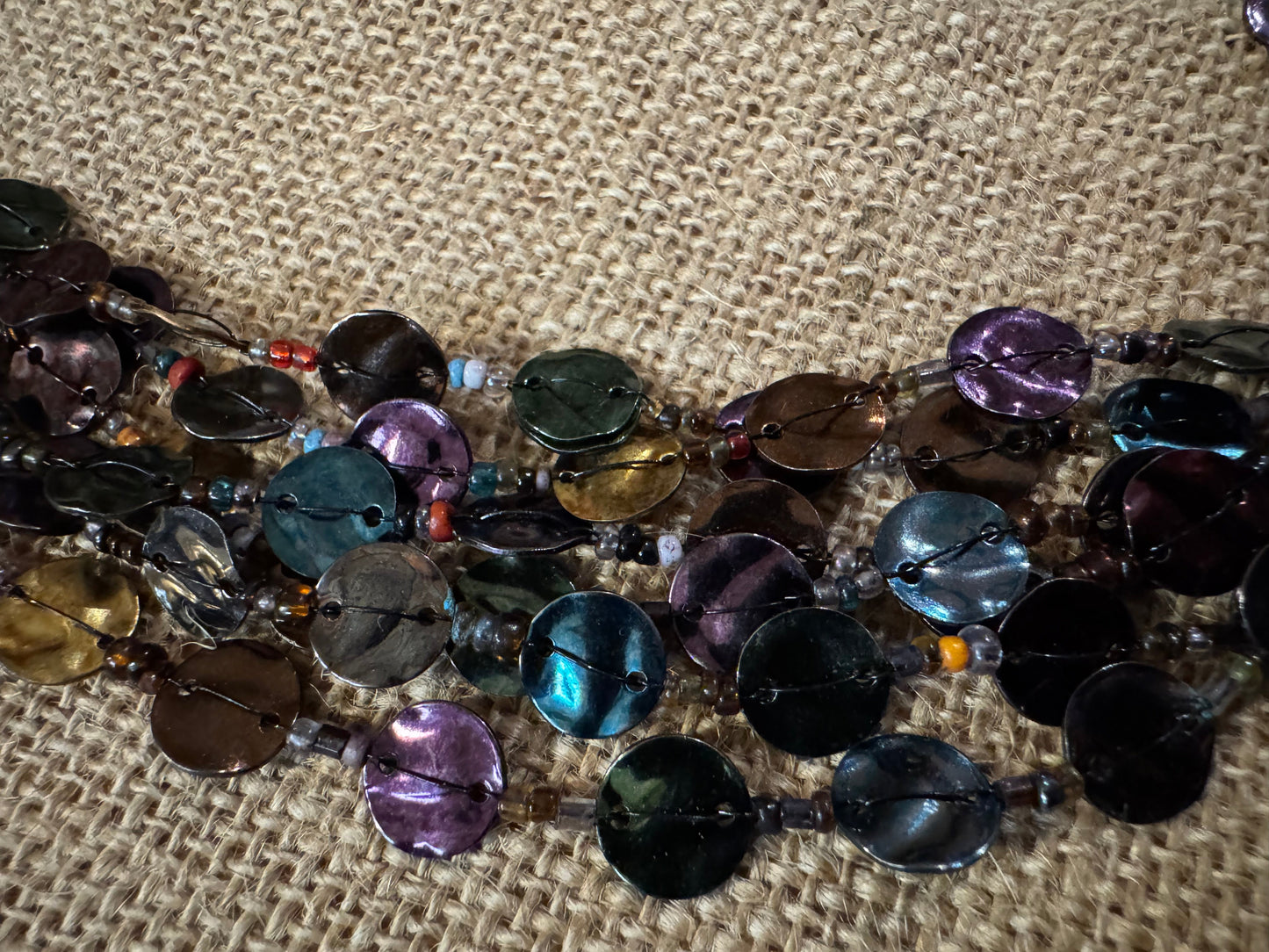Vintage Chico’s 20" Multi-Strand Bib Necklace
