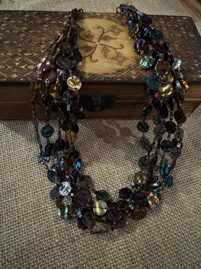 Vintage Chico’s 20" Multi-Strand Bib Necklace