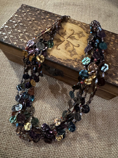 Vintage Chico’s 20" Multi-Strand Bib Necklace