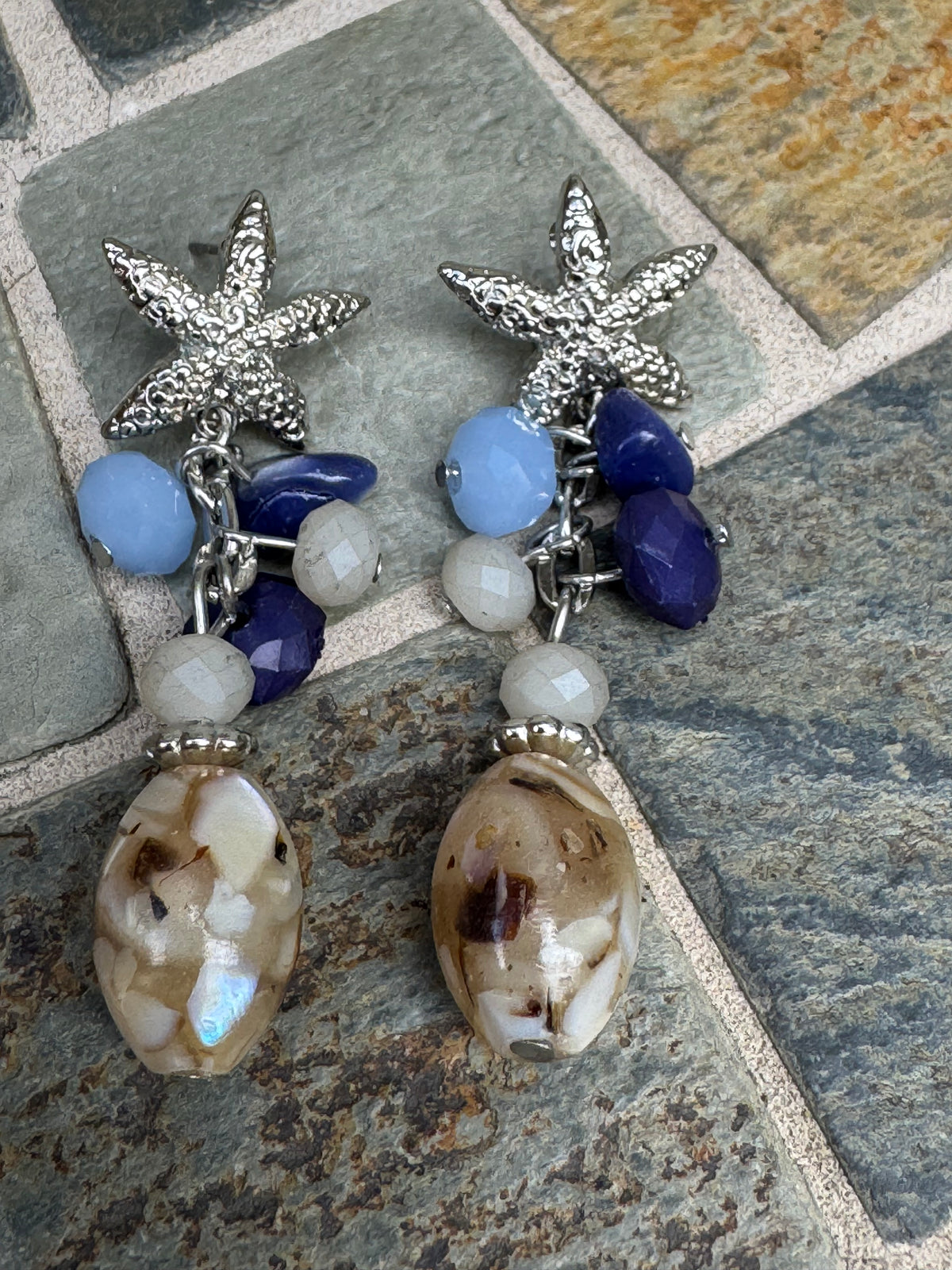 Coastal Starfish Dangle Earrings