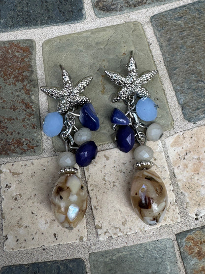 Coastal Starfish Dangle Earrings